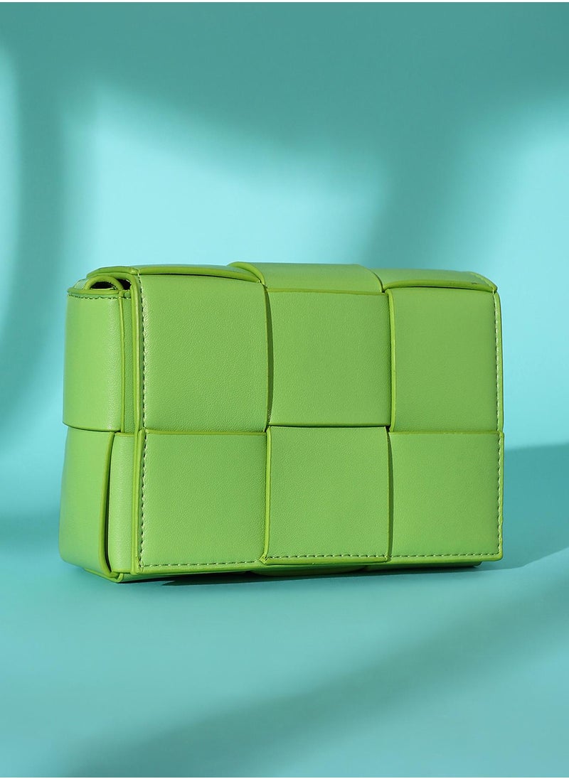 Haute Sauce The Interwine Sling Bag - Kelly Green  - Image 1