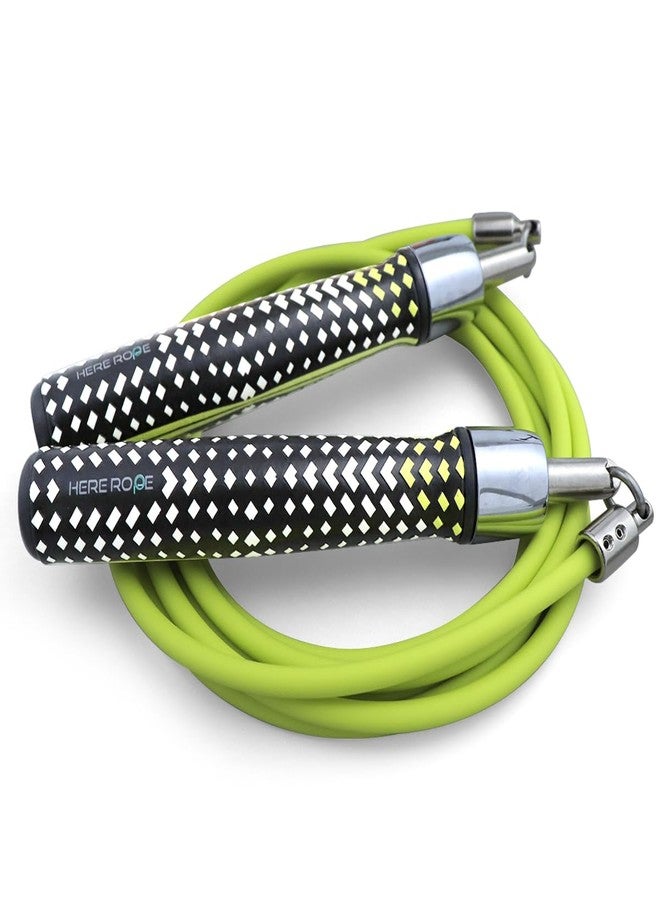 WILLGOO HEREROPE 1/4LB Weighted Jump Rope for Speed, Cardio, Boxing & Workout, Skipping Rope with Ball-bearing, Comfortable & Ergonomic Grip, Tangle Free Cable, Jump Ropes for Men Women Fitness - Image 1