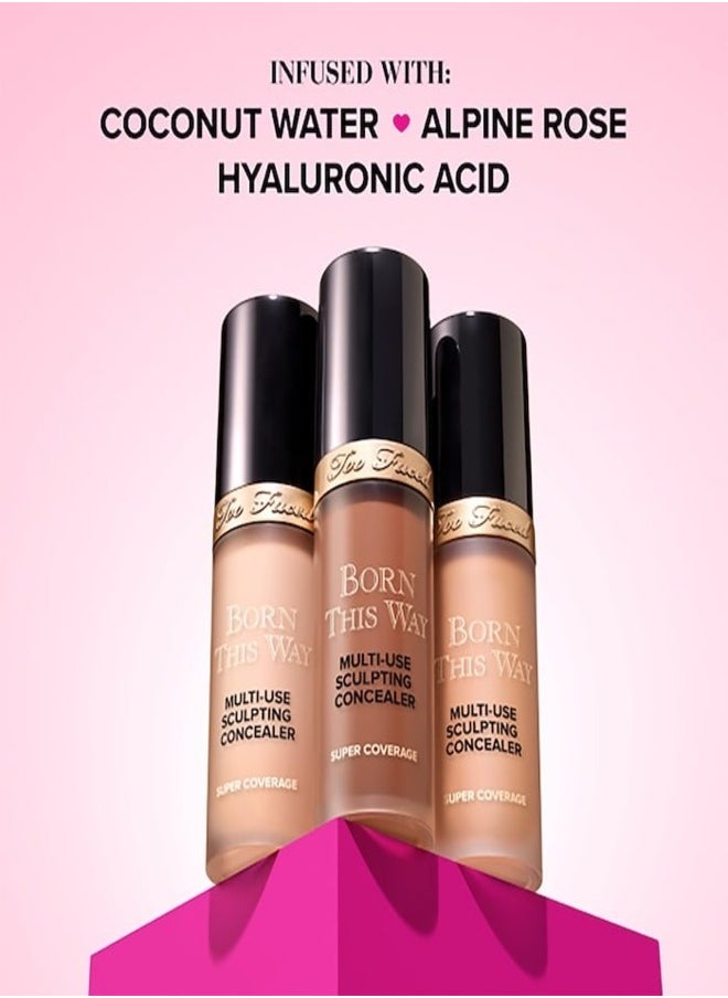 Too FacedCosmetics - Too Faced Born This Way Super Coverage Multi-Use Concealer Vanilla - very light with neutral undertones 13.5ml - Image 1