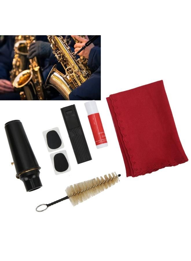 Arabest - Alto Saxophone Mouthpiece Kit Standard Saxophones Mouthpieces with Tooth Pad Brush - Image 1