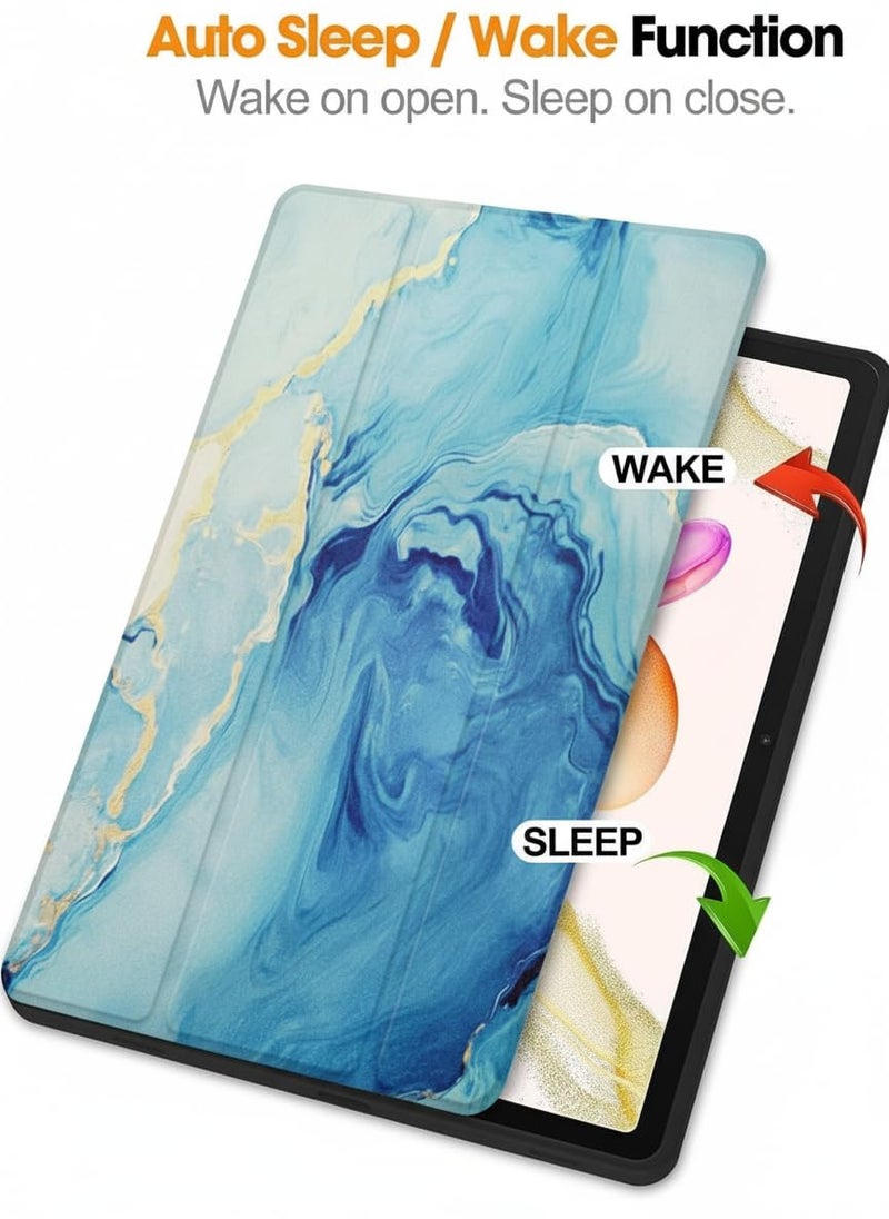 ProElite Cover for Lenovo idea Tab 11 inch 2025 case Cover, Soft Flexible Flip Case Cover for Lenovo idea Tab 11 inch 2025 with Pen Holder [Recoil Series] - Ocean Blue - Image 2