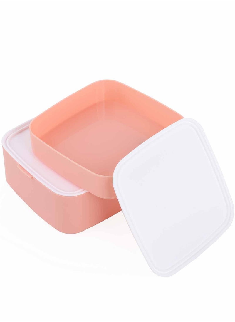 Prickly Pear Prickly Pear Bento Box Pink Lunchbox, 2 Layer with Handle for Meals on the Go  - Image 4