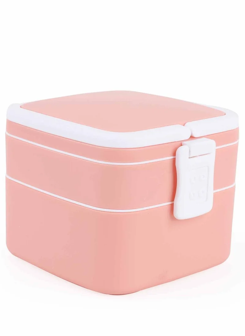 Prickly Pear Prickly Pear Bento Box Pink Lunchbox, 2 Layer with Handle for Meals on the Go