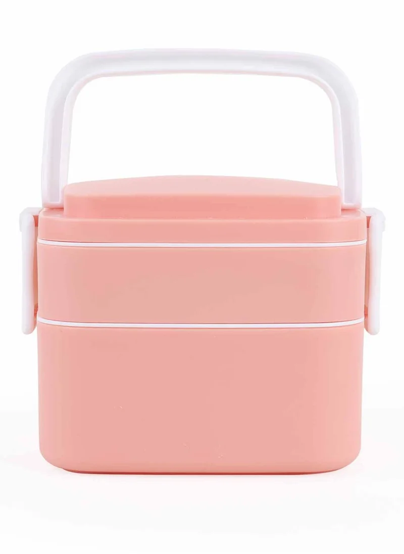 Prickly Pear Prickly Pear Bento Box Pink Lunchbox, 2 Layer with Handle for Meals on the Go