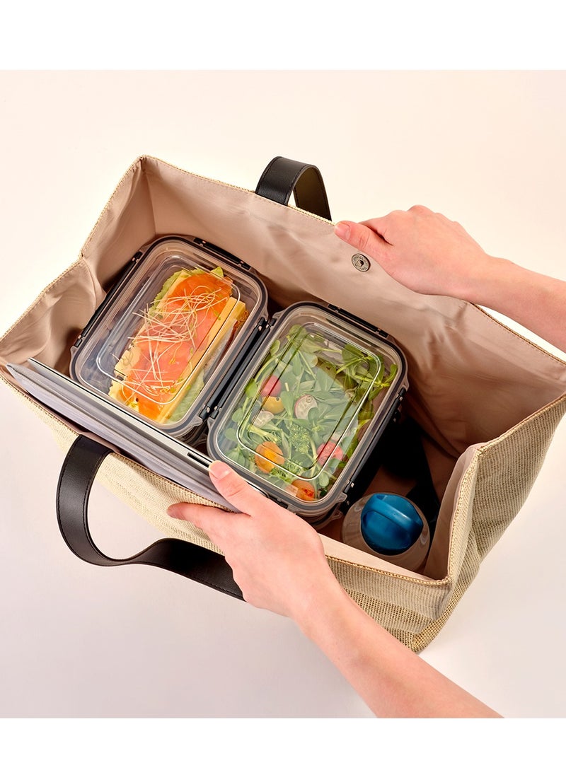Dunia Fresh & Lock Rectangular 3-Piece Plastic Cans Set for Refrigerator with Airtight Lid - Storage Solution - BPA-Free | Lead-Free (1800-3000-5000 ML ) - pzsku/ZF107004D66C58247ABDCZ/45/_/1710974675/1a9e4557-637b-47f4-a97f-2310a0eb7959