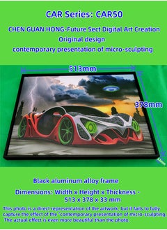 Painting - "CAR 050" by CHEN GUAN HONG: Future Sect Digital Art Creation, Sci-Fi Modern Artistic Design, Contemporary Presentation of Micro-Sculpting. This work is currently available exclusively on Platform "Noon"；The following themes are related to the works: Artwork,Decorative Painting ,Modern Artwork,Abstract Paintings,Wall Art ,Interior Decoration,Home Decor,Classic Decor,Custom Painting,Office design,Commercial design,Model home design,Clubhouse interior design,Furniture design,Landscape design,Architecture design,Soft decoration,Molding,Villa design,Decorating,Interior Design,Residential Interior Design,Commercial Decorating,Budget-Friendly Decor Ideas,Modern Home Decor Trends,Vintage Decor Inspirations,Small Space Solutions,City-Specific Interior Designers,Tips for Maximizing Small Living Spaces,Latest Trends in Home Decor for 2025.