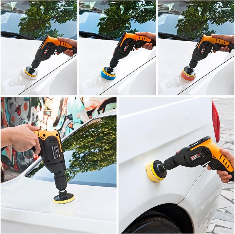 Petutu Car Foam Drill Polishing Pad Kit 22 PCS, 3 Inch Buffing Pads - Image 5