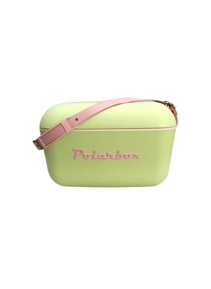 Polarbox Polarbox 20L Classic Cooler Box – Lime & Lilac | Retro Insulated Ice Box with Leather Strap  - Image 2