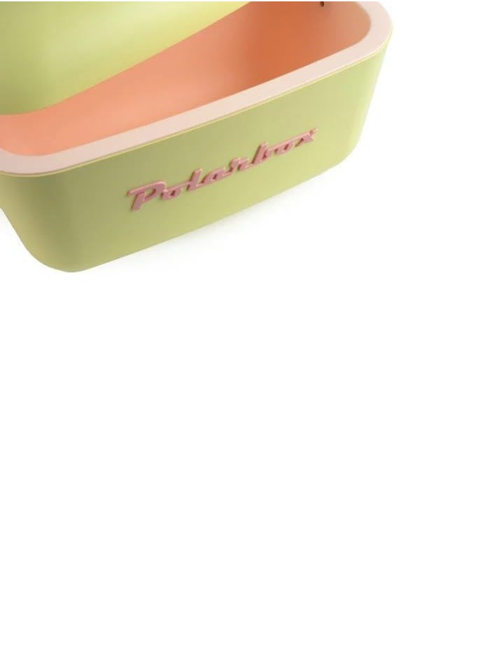 Polarbox Polarbox 20L Classic Cooler Box – Lime & Lilac | Retro Insulated Ice Box with Leather Strap  - Image 3