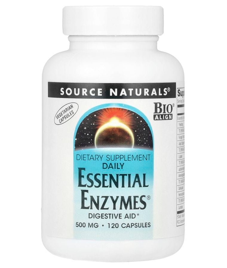Daily Essential Enzymes® 500 mg 120 Vegetarian Capsules