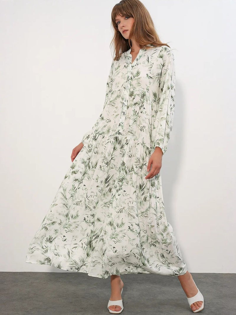 BIG DART BDART Patterned V-Neck Maxi Dress - Image 2