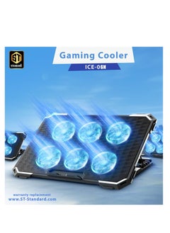 Standard ICE-06N  RGB Gaming Laptop Cooling Pad Stand – 6*blue Led Fans – UP to 17 Inch - pzsku/ZF10756B63F182332C3CBZ/45/_/1727140056/4d44f423-6905-4ff7-ba8f-d0e7690c565e