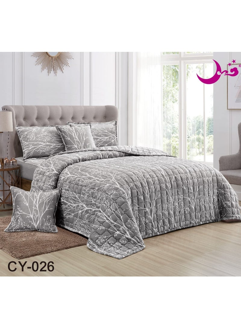 Double winter floral velvet compressed mattress