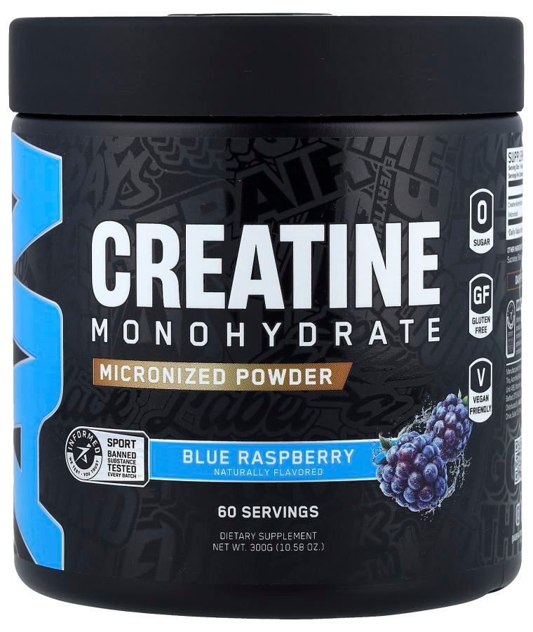 Creatine Monohydrate Micronized Powder Blue Raspberry 10.58 oz (300 g)
