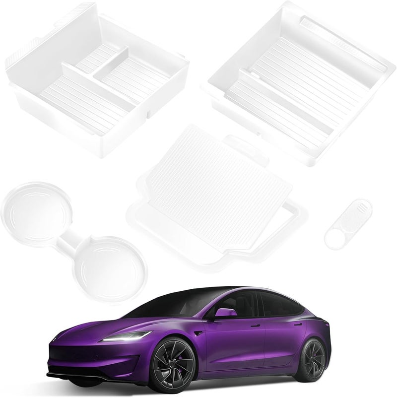 TSLDRV Center Console Organizer Tray for Tesla Model 3 Highland 2024 - Image 1