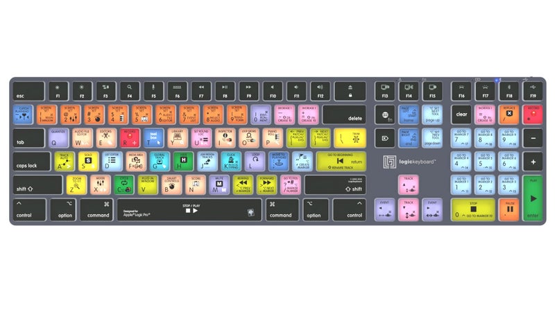 Logickeyboard Titan Wireless Backlit Keyboard for Logic Pro X - Mac - Image 1