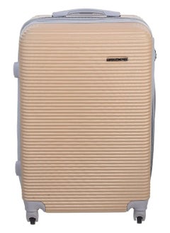 Generic Fiber Trolley Travel Bag, 24 Inch - Beige  - Image 1