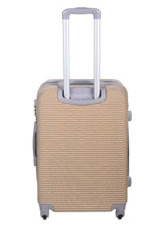 Generic Fiber Trolley Travel Bag, 24 Inch - Beige  - Image 3