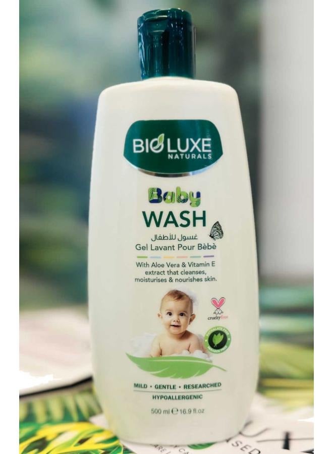 BIOLUXE ALOE VERA & VITAMIN E BABY WASH 500ML