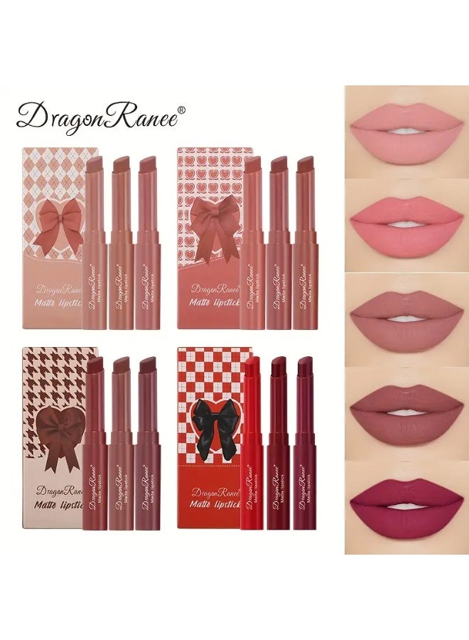 Dragon Ranee مجموعة 3 قطع من قلم أحمر الشفاه سهل التلوين - Image 5