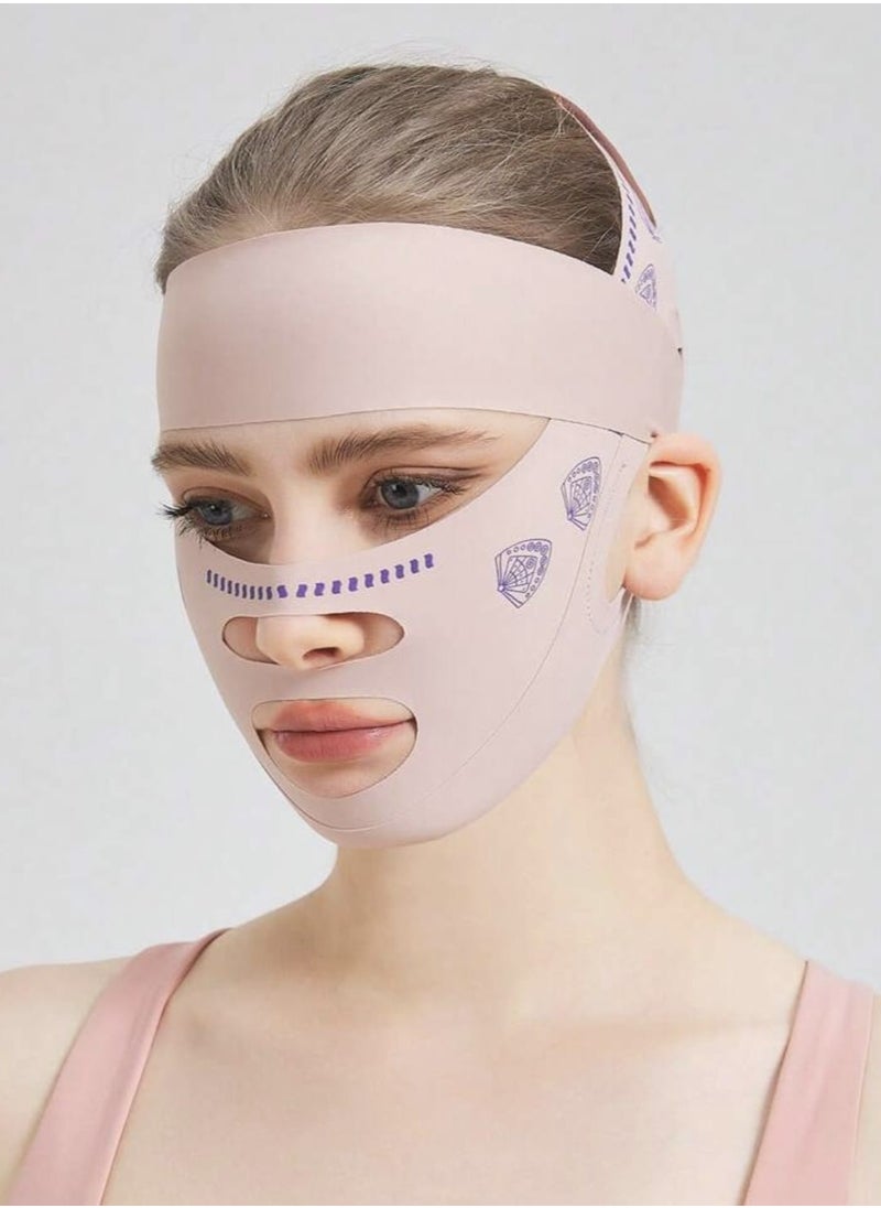 Generic Post Surgery Neck and Chin Compression Wrap Bandage, Face Slimmer,  - Image 3