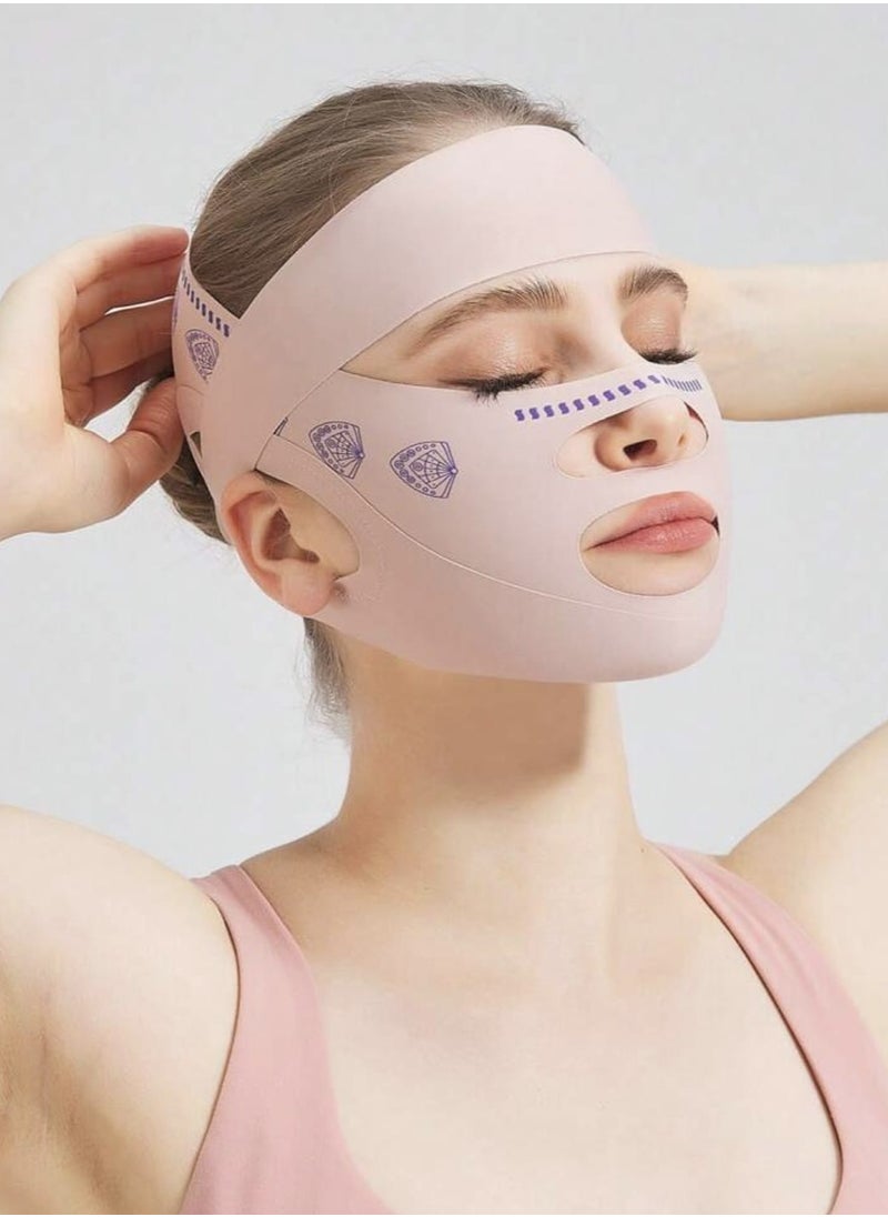Generic Post Surgery Neck and Chin Compression Wrap Bandage, Face Slimmer,  - Image 4