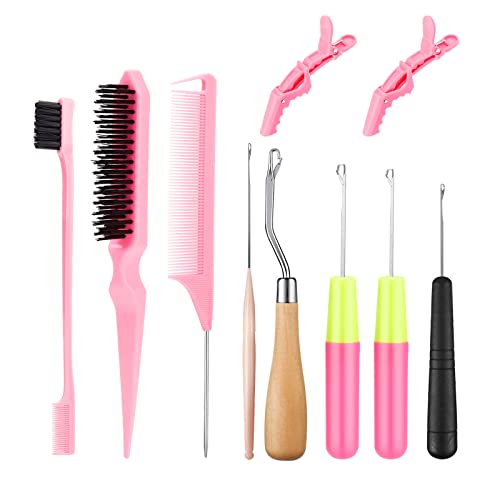 SWEET VIEW Crochet Hooks for Hair Set with 5pcs Different Size Crochet Needle, Latch Hook for Passion Twist Crochet Hair Extensions - Image 1