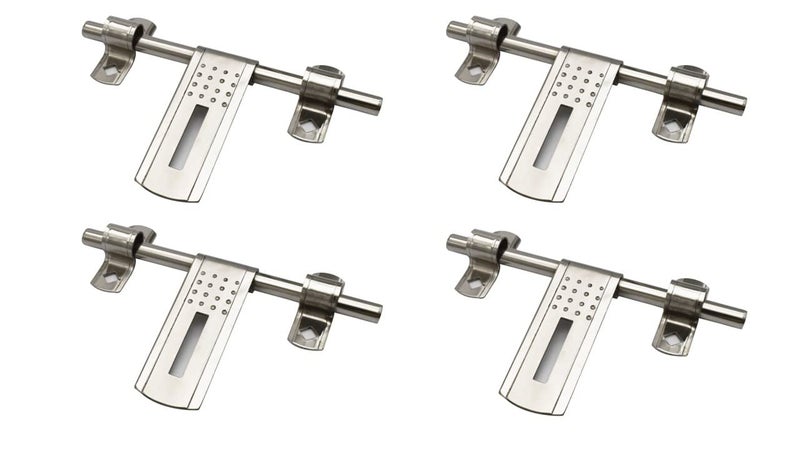 RAB Aldrop Stainless Steel Aldrop for Main Doors (Code:- ALD 8" DOT, Size:- 2mm Full Gage, Pack of 4 PCS) - Image 1