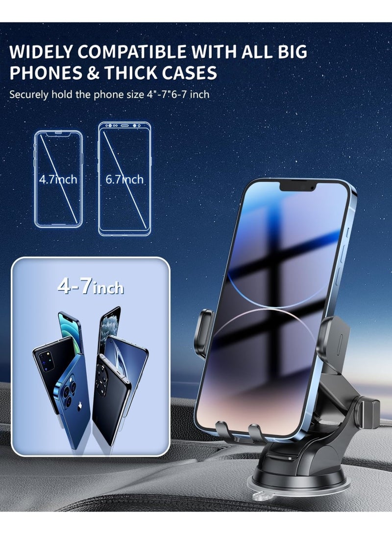 شاحن سيارة لاسلكي 3 في 1، حامل هاتف بشحن سريع ومثبت تلقائي، متوافق مع سلسلة iPhone 17–11، وSamsung Galaxy S25–S10، وNote 9 – إكسسوارات السيارات - Image 5