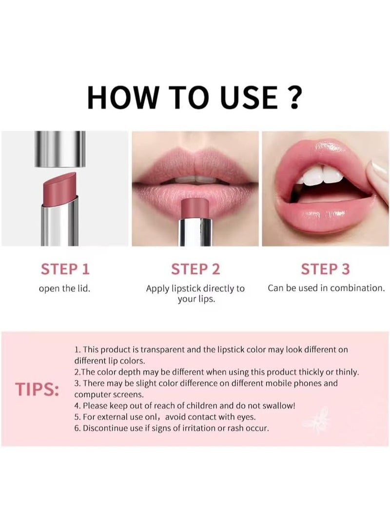 lakerain Bold&beautiful Honey Lipstick Tinted Lip Balm, Moisturising, Glossy Finish, Crystal Flower Flavor, Black Cherry Tint, 50g(Brown and Pink) - Image 3