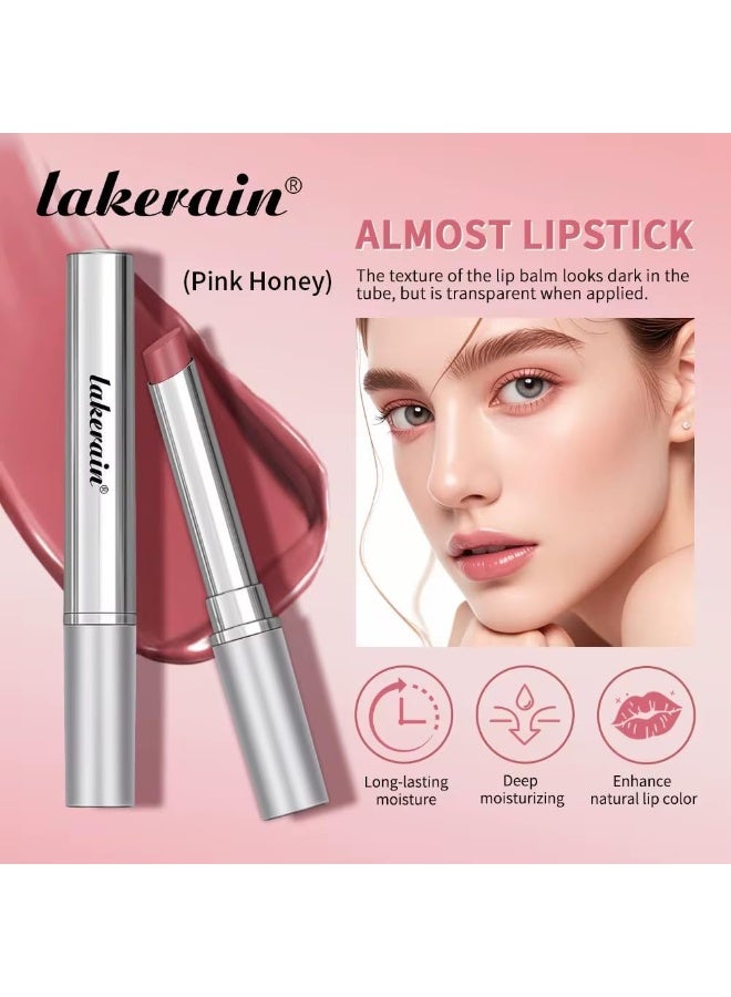 lakerain Bold&beautiful Honey Lipstick Tinted Lip Balm, Moisturising, Glossy Finish, Crystal Flower Flavor, Black Cherry Tint, 50g(Brown and Pink) - Image 2