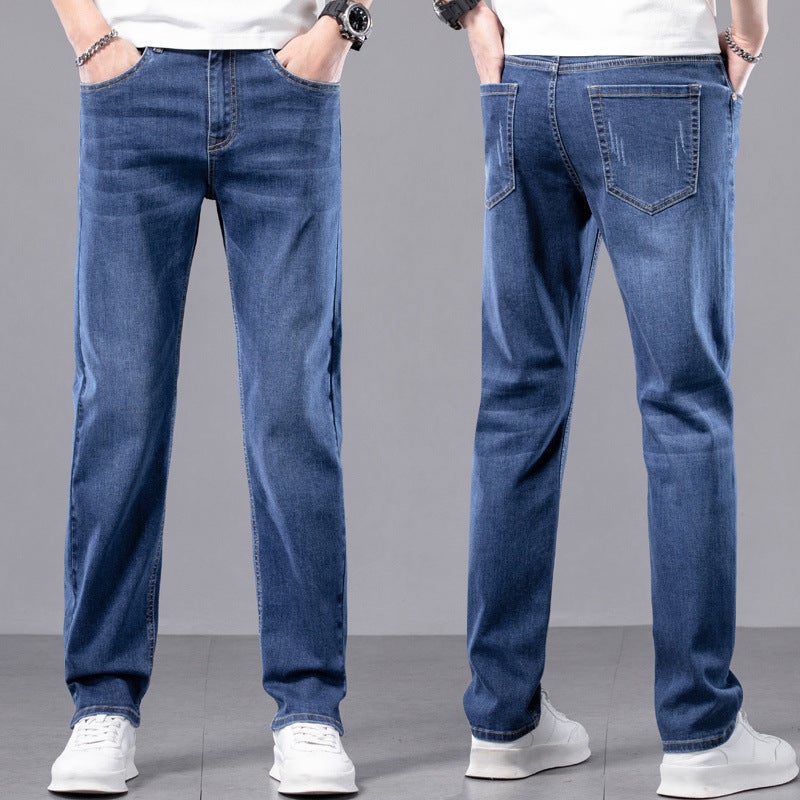 Unisex Classic Denim Jeans Loose Fit Daily Outdoor Wear - Image 1