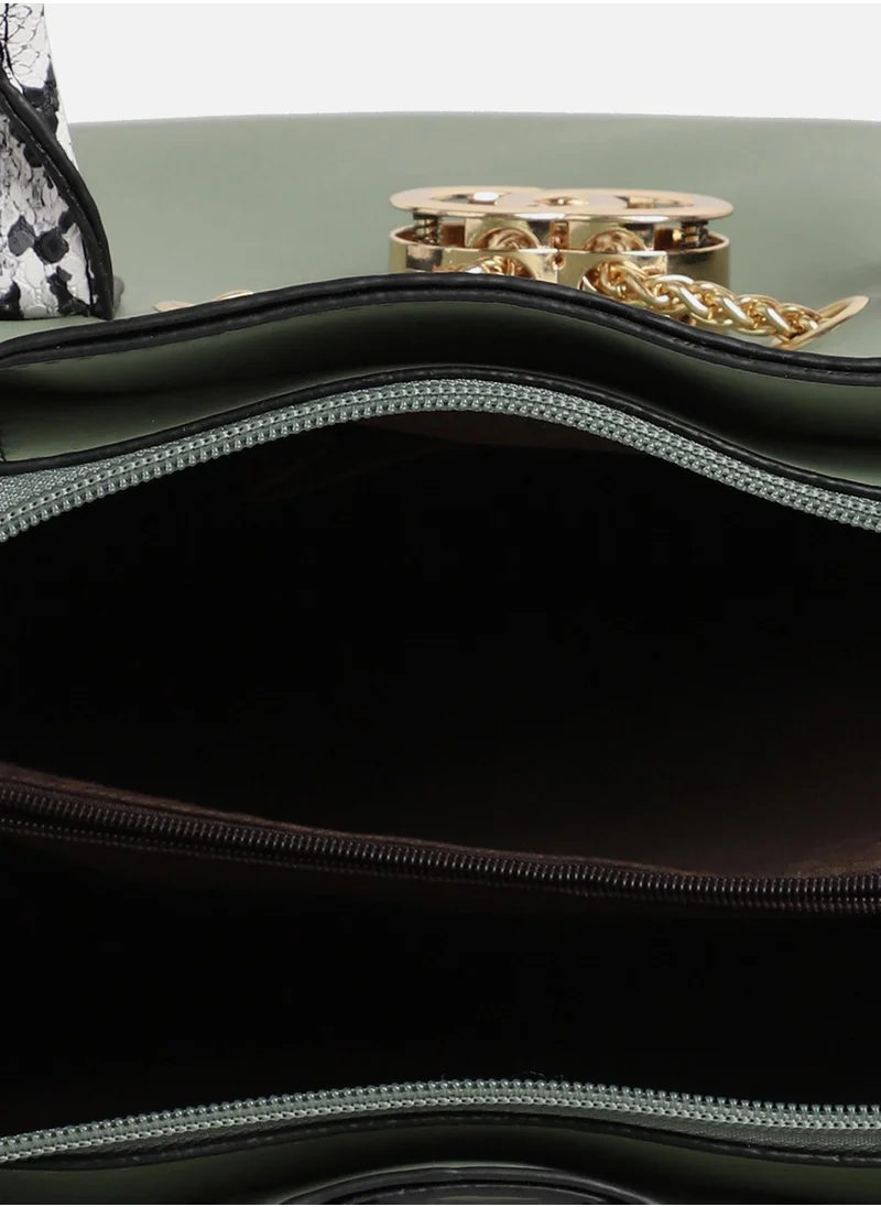 Haute Sauce Olivie Green Handbag