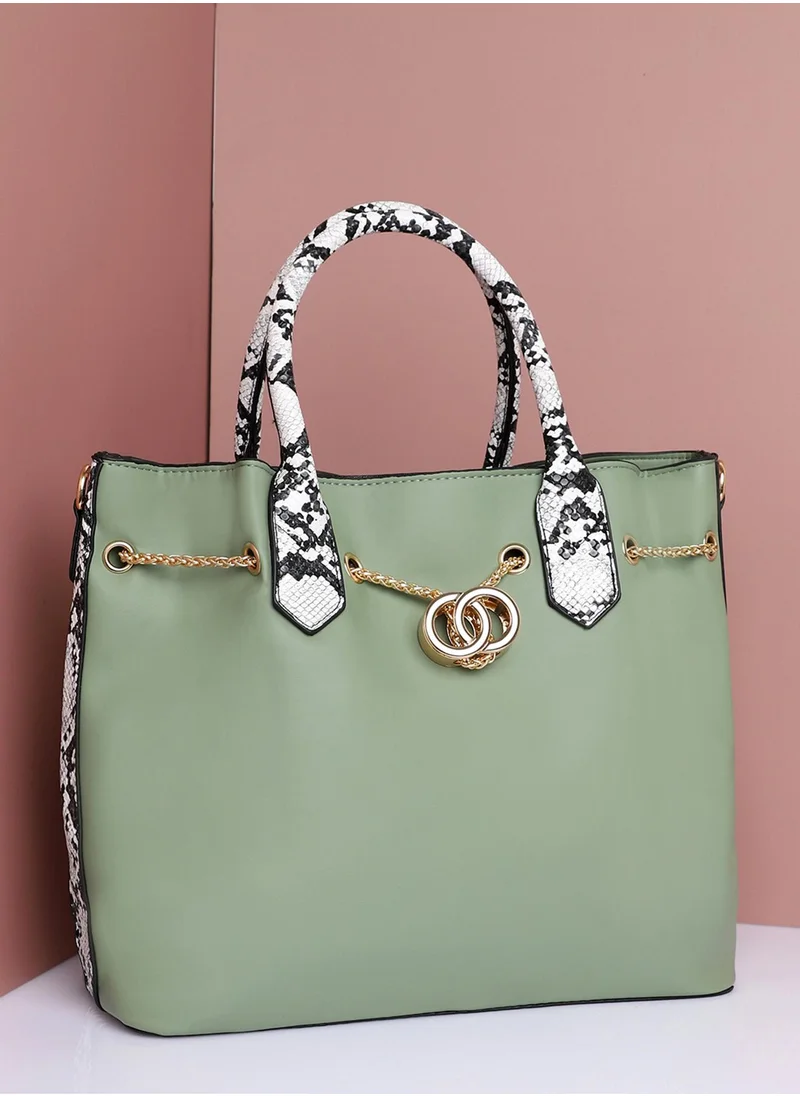 Haute Sauce Olivie Green Handbag