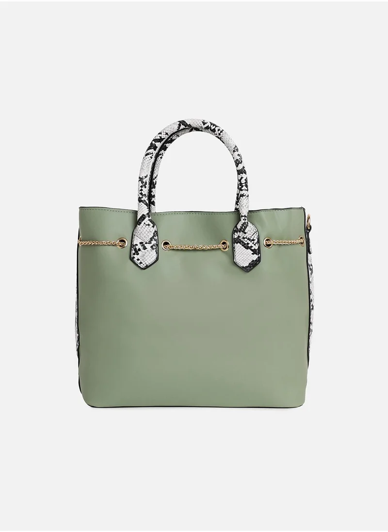 Haute Sauce Olivie Green Handbag