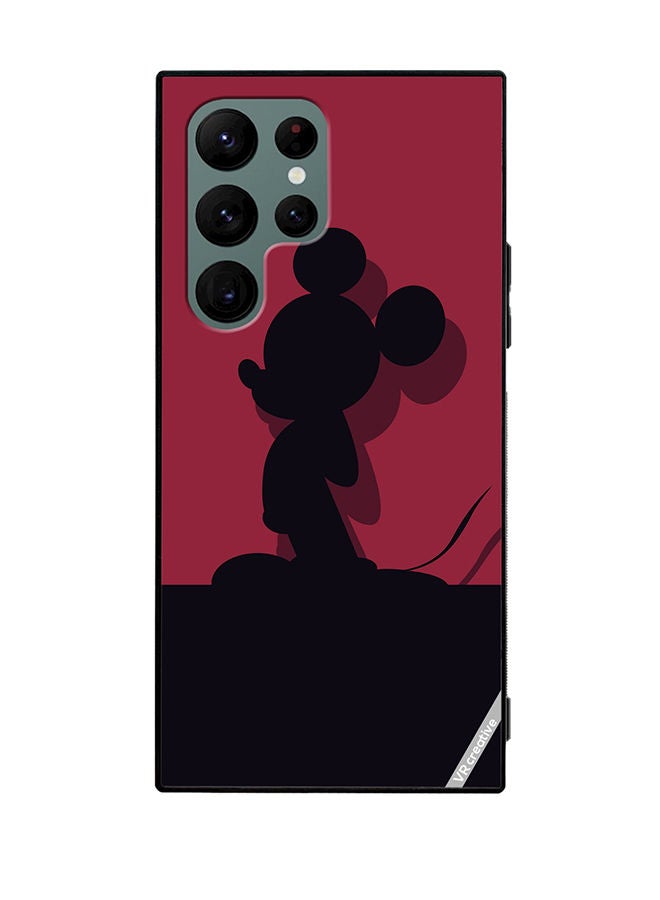 VR CREATIVE Protective Case Cover For Samsung Galaxy S22 Ultra 5G Mickey Red Design Multicolour - Image 1