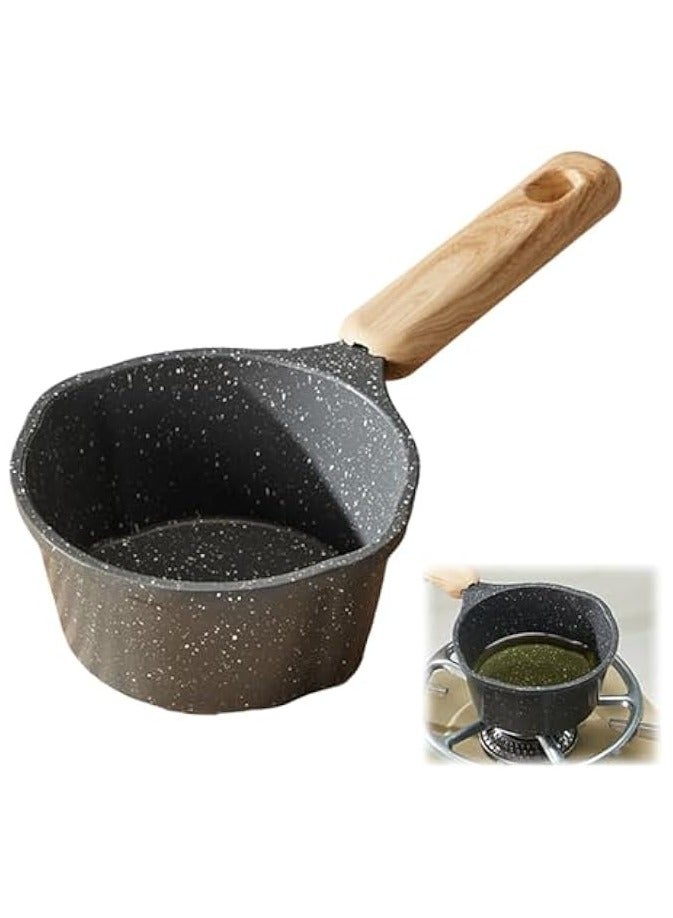 Green Tiger Small Milk Pan, Non Stick Saucepan Deep Frying Pan and Long Handle Induction Pot Cooking Pan for Induction Gas Electric Hobs - Image 4