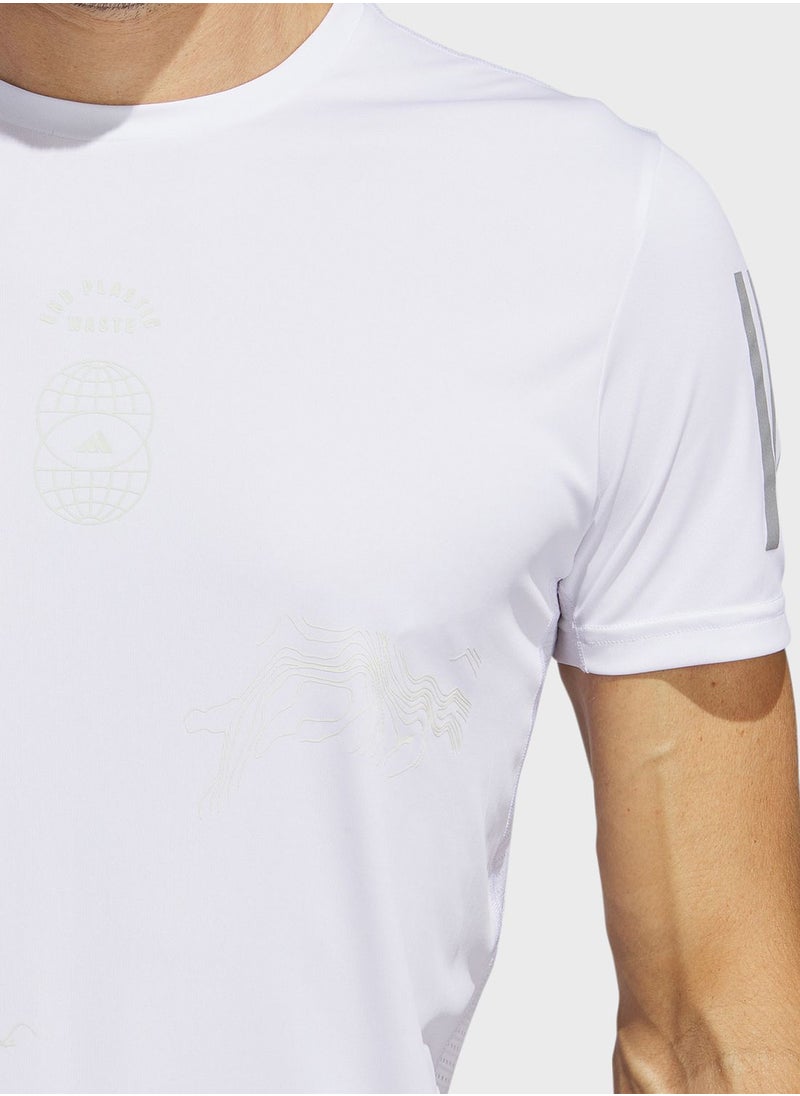 Adidas - Run For The Oceans T-Shirt - Image 1