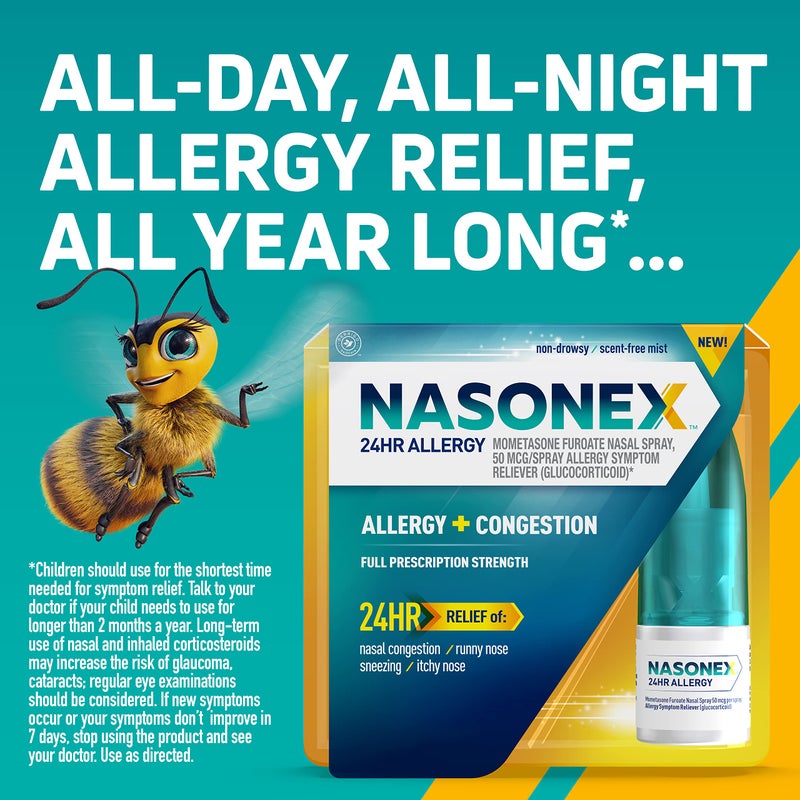 Nasonex 24Hr Allergy Nasal Spray - 60 Spray - Image 2