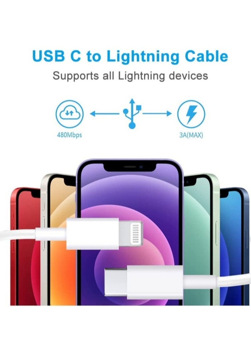 Beauenty - iPhone 20W Charger 【Apple MFi Certified】 USB C Plug Fast Charge and USB C to Lightning Cable 2M PD Power Adapter Compatible with iPhone 13 Pro Max 13 12 SE2020 11 XR XS Max X 8 Plus iPad Pro Air Mini - Image 1