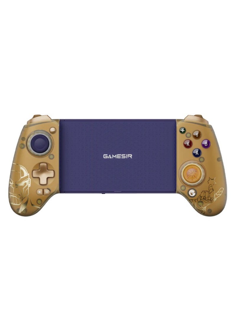 General - Professional Wireless Gamepad GameSir G8 Plus Thanos Bluetooth Mobile Gaming Controller for Android / iOS / Switch / Steam / Tablet / PC with Hall Effect Joysticks Hall Trigger 6-Axis Gyro 1000mAh Battery Gold - Image 1