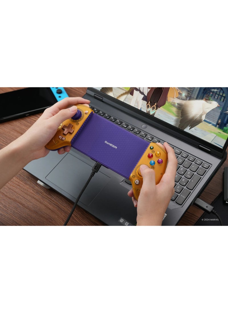 General - Professional Wireless Gamepad GameSir G8 Plus Thanos Bluetooth Mobile Gaming Controller for Android / iOS / Switch / Steam / Tablet / PC with Hall Effect Joysticks Hall Trigger 6-Axis Gyro 1000mAh Battery Gold - Image 1