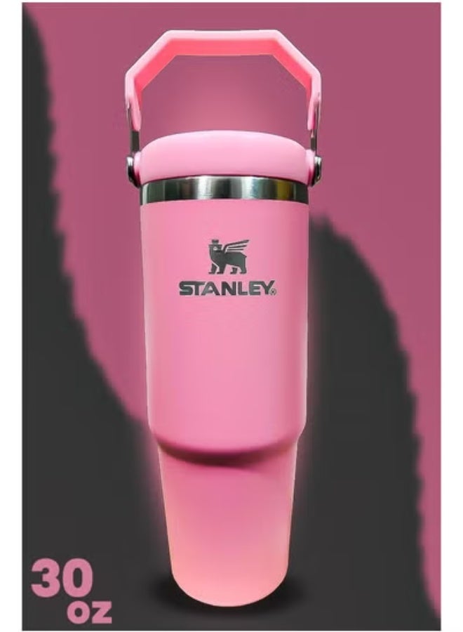 Stanley Limited Edition 30oz Stainless Steel Travel Tumbler with Straw | Leakproof Flow-Style Lid | Double Wall Vacuum Insulated | BPA Free & Dishwasher Safe | Keeps Beverages Hot for 16 Hours, Cold for 24 | Slim Base Fits Car Cup Holders | Ergonomic Handle for On-the-Go Use - Image 1