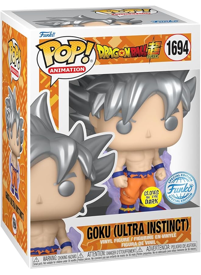 Funko Pop Goku Ultra Instinct Glows In The Dark Special Edition 1694 - Image 1
