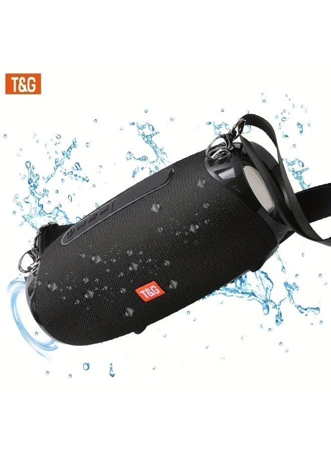 T&G TG534 High-Power Portable Wireless Speaker with Dual Speaker, TWS, FM Radio, and Hands-Free Call Black - Image 3