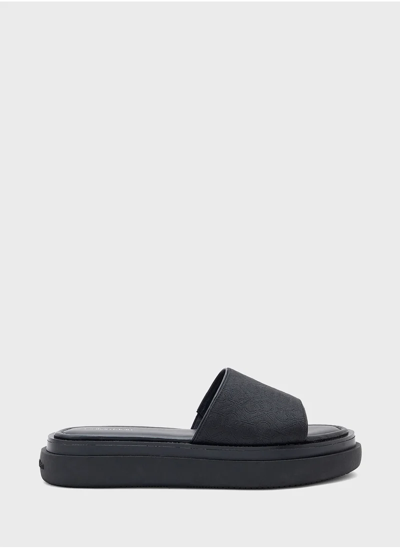 كالفن كلاين Causal One Strap Flip Flops