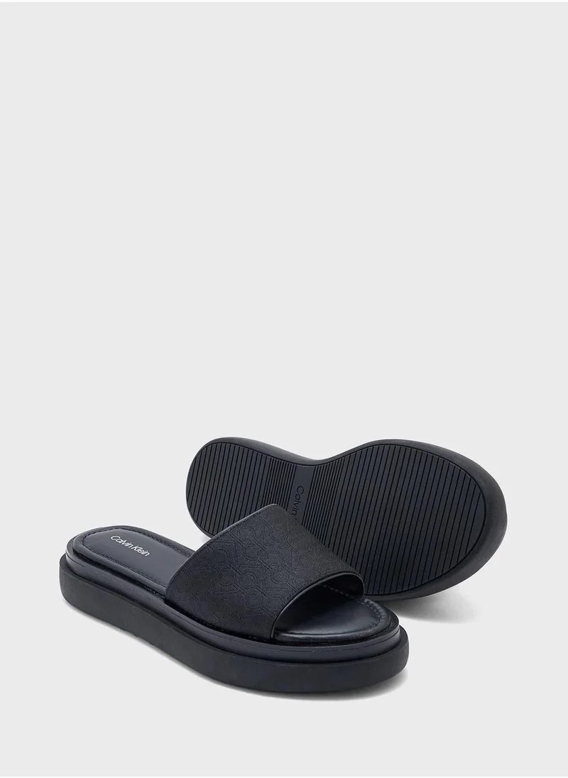 CALVIN KLEIN Causal One Strap Flip Flops