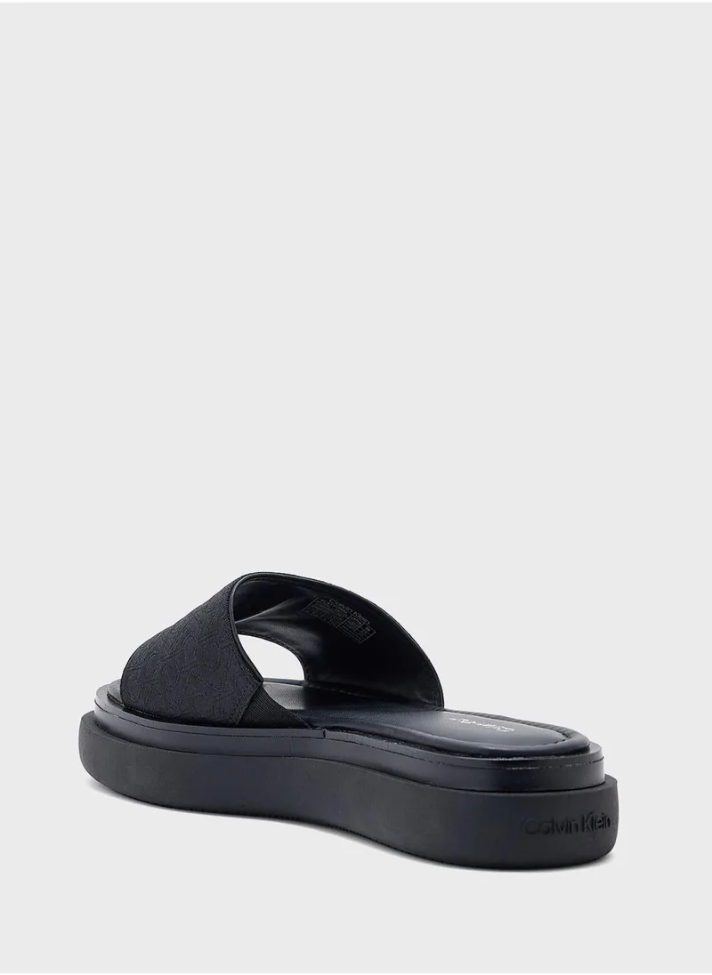 CALVIN KLEIN Causal One Strap Flip Flops