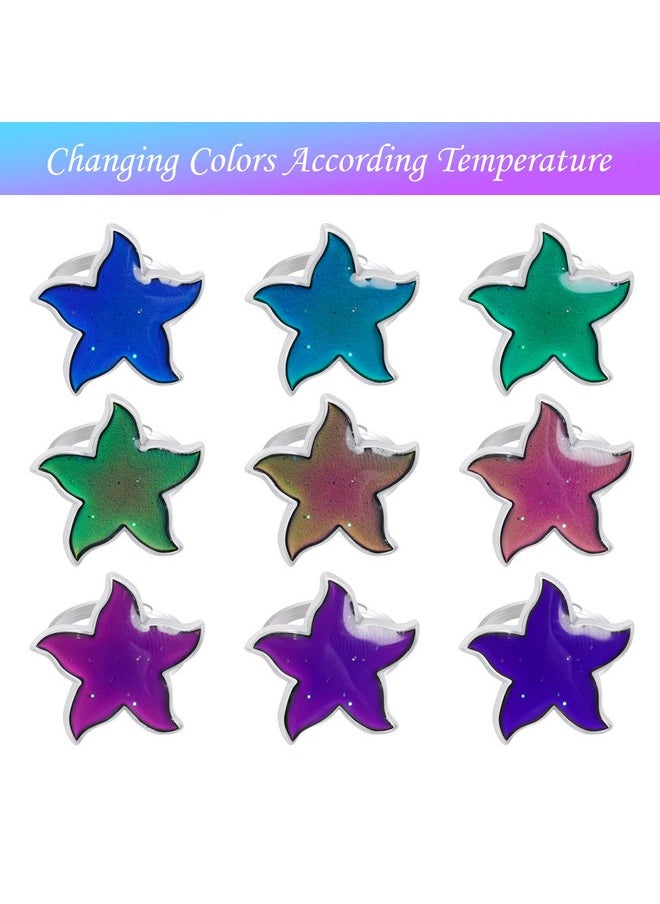 SUMERSHA - 16Pcs Mood Rings Adjustable Color Changing Mood Rings For Women Birthday Party Favor Rings Halloween Costume Props - Image 1