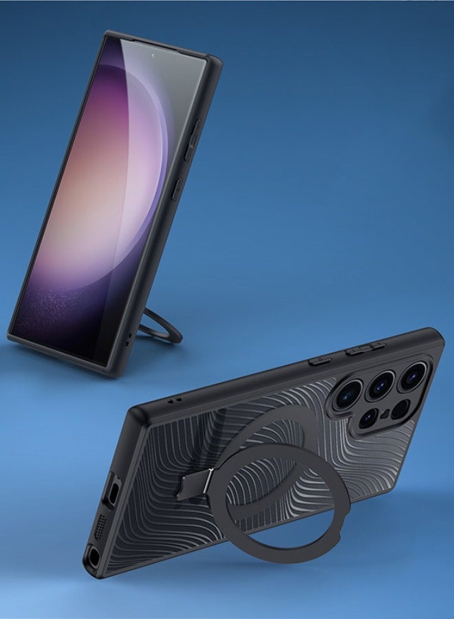 DUX DUCIS Samsung Galaxy S24 Ultra Case, Magnetic [Compatible with Magsafe] with Ring Holder Kickstand, Shockproof Full Camera Protection, Slim Mil-Grade Shockproof Back Cover for Samsung S24 Ultra 6.8'' - Image 2